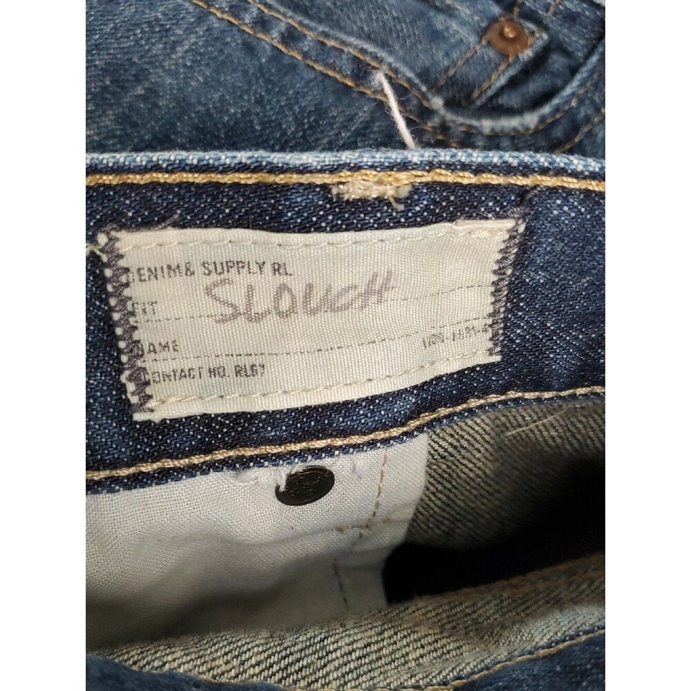 Ralph Lauren Denim & Supply Men's 40x32 Slouch Relaxed Straight Leg Jeans - Picture 4 of 16